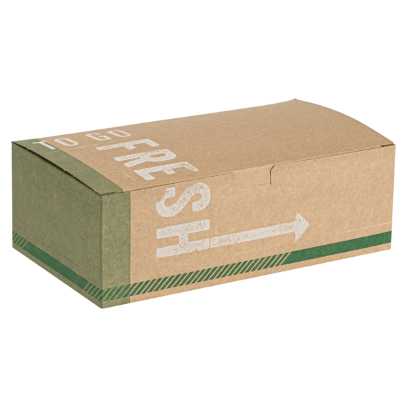 016904187 "To Go Fresh"  9"x5"x3" Kraft Auto Box - 250