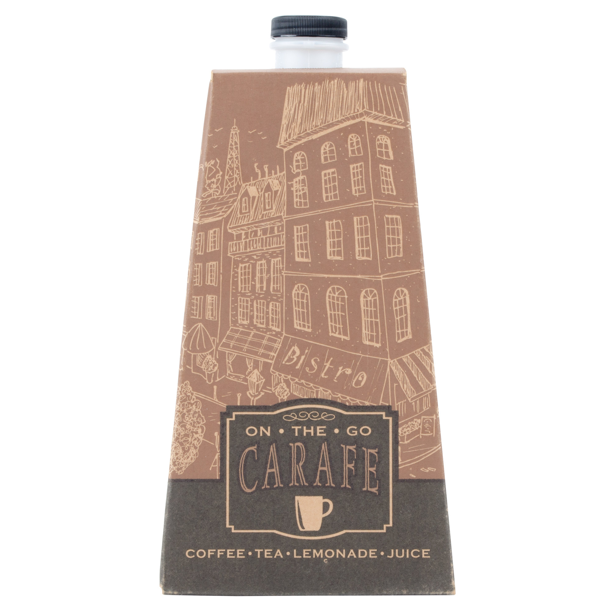 0196 "On-The-Go" Carafe Corrugated Hot/Cold Beverage