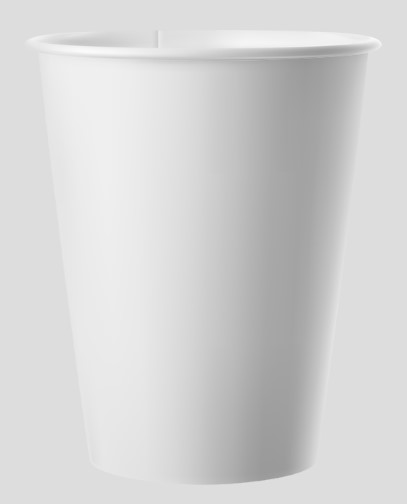 378W 2050 8 oz. Single Sided  Poly Paper Hot Cups - 