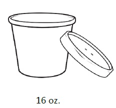 PFC16WCOM/034016TCP White  16oz. Paper Cont. &amp; Vented Lid 