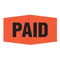 EP-9997 "Paid" Little Grabber Labels - 1000