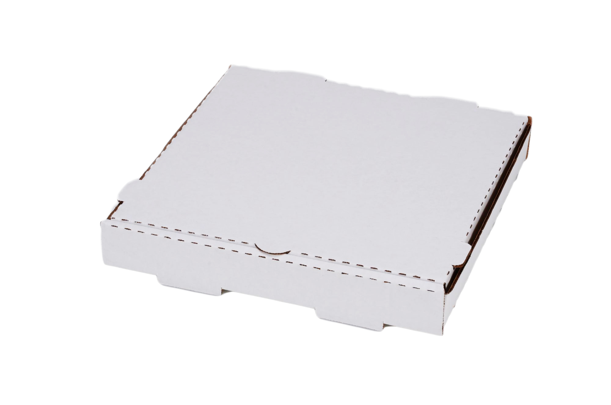 143153 White 12" Corrugated  Pizza Box - 50