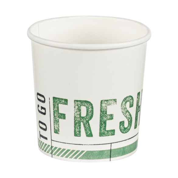 197054567 "To Go Fresh" 16oz.  Paper Food Containers - 500