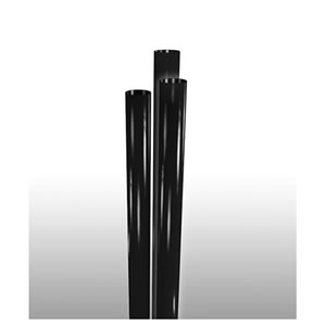 STNSJ1970704 Black Giant 7.75" Wrapped Straws -