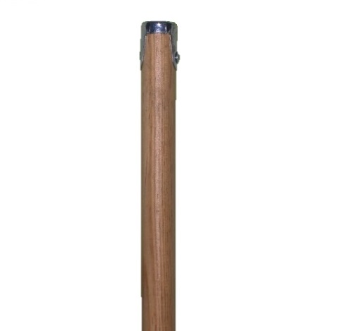 01210-NB 60" Screw Type Wooden Mop Handle - 1