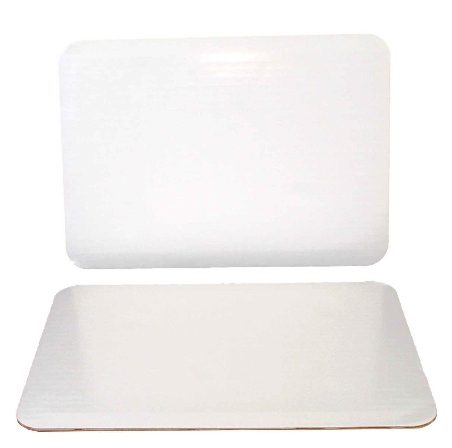 1149 White 14"x10" 1/4 Sheet Coated Greaseproof Pad - 100