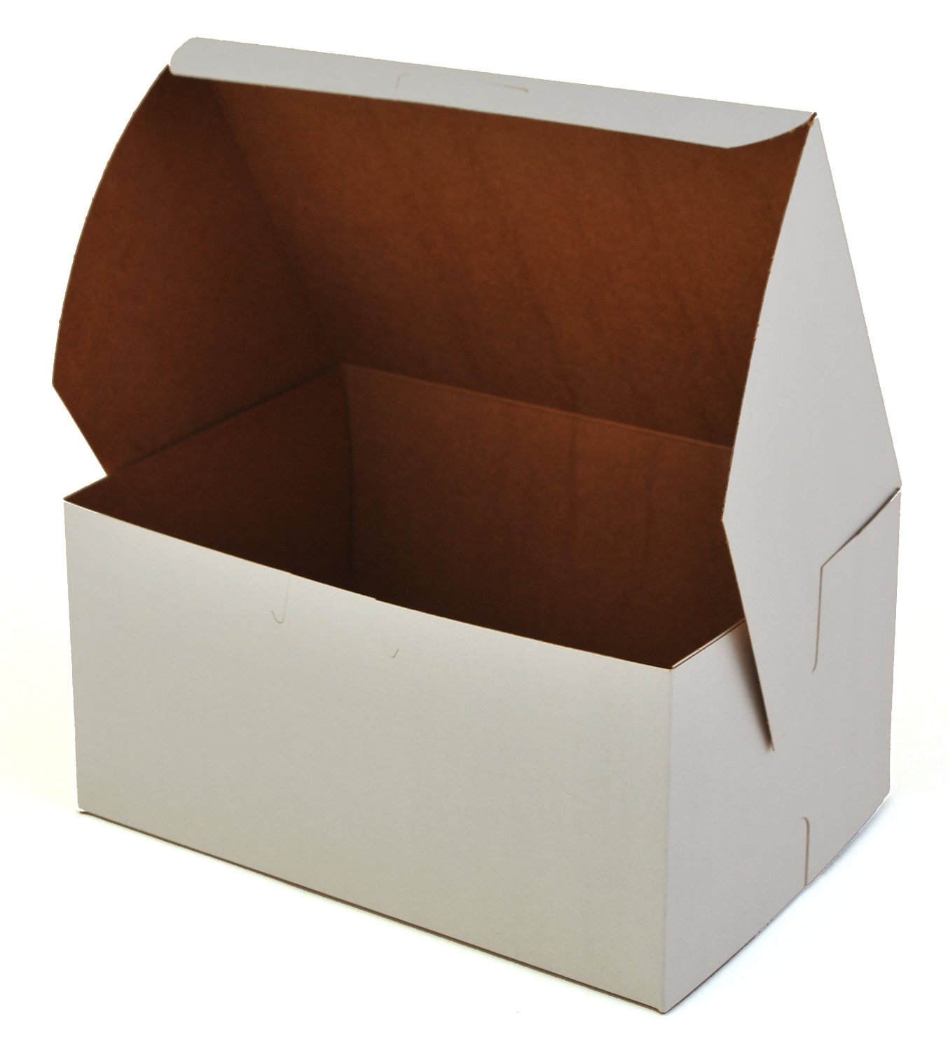 0929 White 8" x 5.5" x 4" Bakery Box - 250