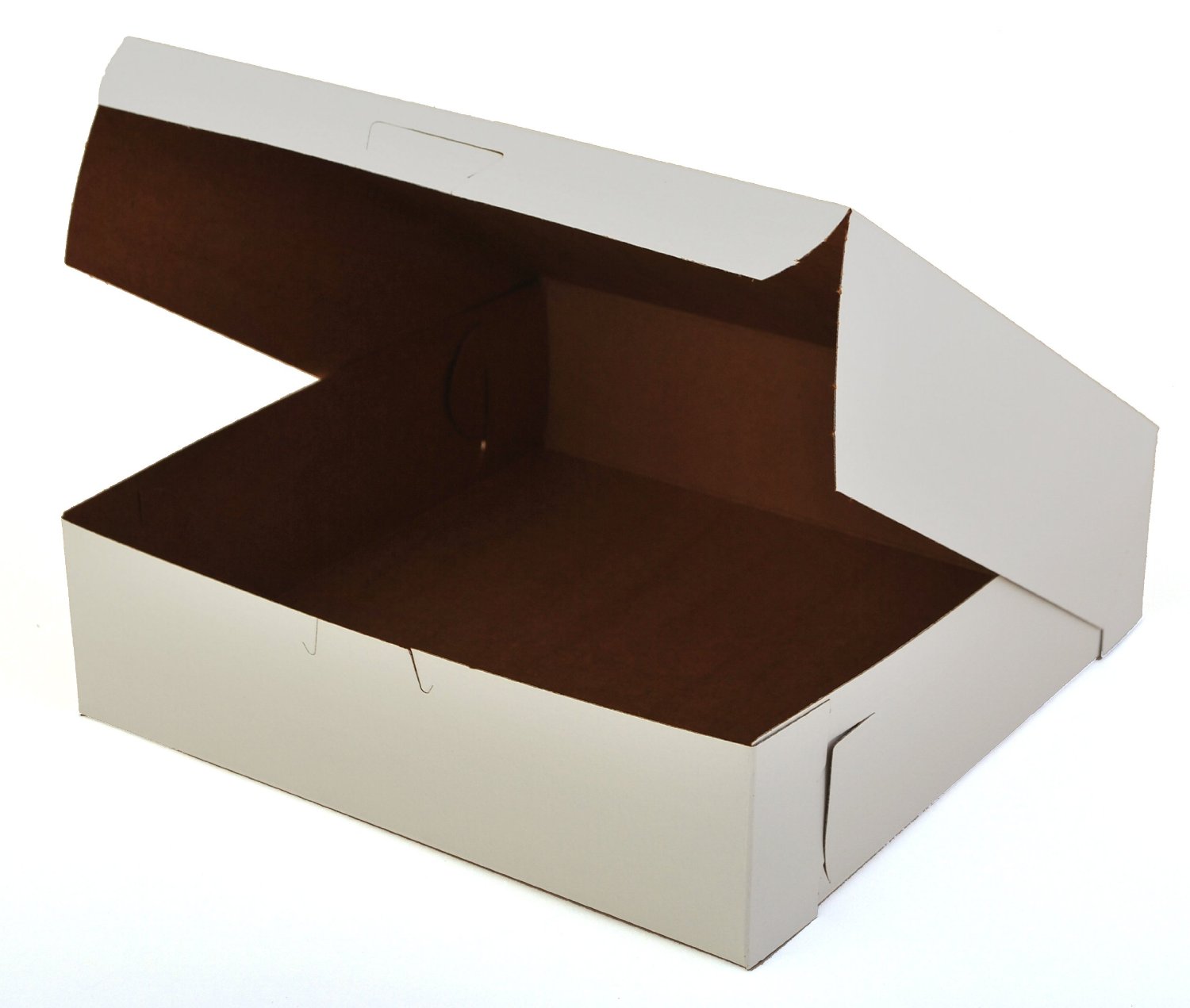 0953 White 9" x 9" x 2.5" Bakery Box - 250