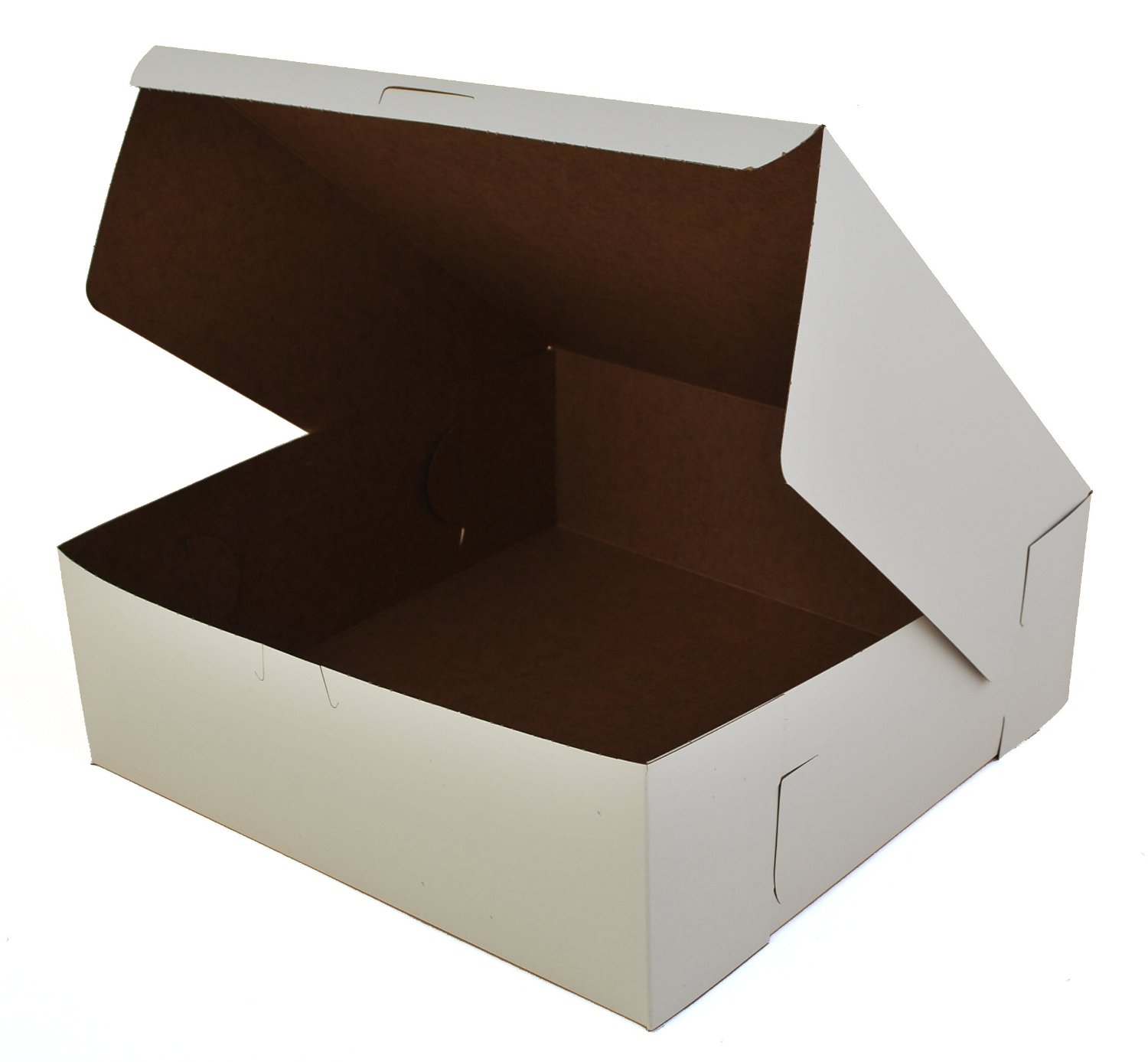 0969 White 10" x 10" x 2.5" Bakery Box - 250