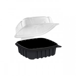 4666611 CB6611 Culinary Basic 6"X6" Hinged Black Base/Clear