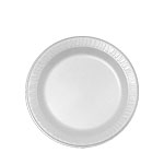 9PWCR Concorde 9" White Unlamanated Foam Plates -