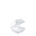 50HT1 White 5" Foam Medium Sandwich Container - 500