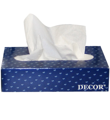 GEN6501 White 8" x 8"  2 Ply Boxed Facial Tissues - 