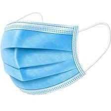 BWKMS2000BX Blue Pleated Ear  Loop Masks - 50