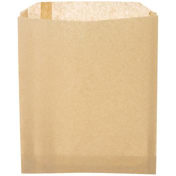 300100 Natural 6.5" x 1" x 8"  Kraft Sandwich Bag - 2000