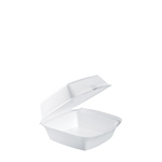 60HT1 Large White 6" Foam Sandwich Containers -