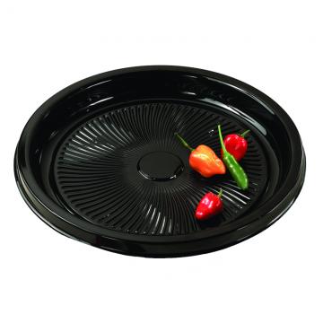 9512 Black 12" Nova Plus Round  Cater Trays - 36