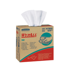 34790 Wypall X60 White Wipers 4-ply (9.1"x16.8") - 1260