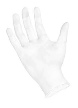 VF004 Extra Large Powder Free  Vinyl Gloves - 1000 (10/100)